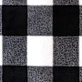 Miniatyrbillede 4 af 5: Rutig filt for soffa - sortvita rutiga filtar for sängen, filt for vintern, lækkert tykt varmt blødt træk, 51x59 tum