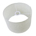 Miniatyrbilde 2 av 4: Enkel tyglampskärm Clip On Drum Lampeskjerm for matsalg White Linen White Linen 280mm x 200mm
