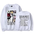 Miniatyrbild 1 av 2: 2024 Taylor Swift The Eras Tour Sweatshirt Print Långärmad Crewneck Casual Lös Pullover Toppar Fans Presenter För Män Kvinnor Vuxen Unisex White M