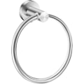 Miniatyrbillede 1 af 4: Sort håndklædering Håndklædeholder til badeværelse Håndklædeholdere Vægmontering Badeværelses hardware Enkel rund håndklædeophæng 304 rustfrit stål Brushed Steel