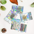 Miniatyrbild 3 av 5: 100pcs Holographic Pcaging Bags Small Goodie Bags Mylar Bags Zip Lock Smell