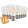 Pikkukuva 1 / 4: Set 10 LED-lamppua E27 6W Hehkulanka ekv. 54W lämmin valkoinen 2700K