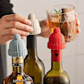 Miniatyrbillede 4 af 5: 3 Pack Silikone Propper Beanies Dekorative Propper Erstatning Propper Til Vin Drikke