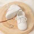 Miniatyrbillede 3 af 3: Pu Læder Loafers Gummi og bløde såler Bryllupssko Toddler Walking Sko