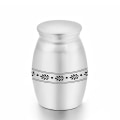 Miniatyrbilde 5 av 5: Aluminiumslegering minnesmerke for kjæledyrkisteurne - liten suvenirurne S svart urne C S Black Urn C