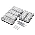 6 stk 8 LED markeringslys sidemarkeringslys indikatorlampe lastebil tilhenger hvit