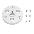 1/4 7 tommer spole til spole båndcontroller aluminiumslegering Nab Hub med monteringsskruer sølv