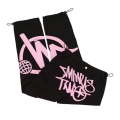 Miniatyrbillede 3 af 5: Minus Two Cargo Pants Cargobyxor Mjukisbyxor Pocket High Waist Straight Harajuku Hip Hop Wide Leg Gothic Pants Unisex Pants Y2K Pants Sort-pink S