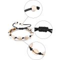 Miniatyrbild 2 av 4: Shell Anklet Shell Virkad Ankel Armband Handgjord Boho Shell Bead Anklet