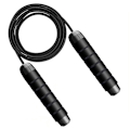 Miniatyrbillede 1 af 5: Jump Rope Springe uden sammenfiltring med kuglelejer Rapid Speed ​​Rope med justerbar black