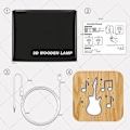 Miniatyrbillede 4 af 4: Led Carving Usb-gitarrmønster T1877w