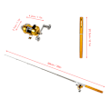 Miniatyrbillede 2 af 6: Mini Teleskopisk Fiskestang og Hjul Combo Sæt med Aluminium Legering Line, Bløde Lokkemad og Kroge