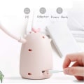 Miniatyrbillede 4 af 4: Led skrivebordslampe Børne øjenplejende natlys Justerbar studielæselampe Pink