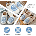 Miniatyrbild 4 av 5: Smiley Face Tofflor För Kvinnor Och Män, Retro Mysig Bekväm Plysch Varm Slip-on Happy Face Tofflor Vinter Preppy Tofflor Mjuka Fluffiga Hustofflor Kupp