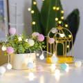 Miniatyrbild 4 av 4: Batteridrivna Led String Lights, Globe Pompoms Bollar Jul Inomhus (rosa) Macaron Macaron