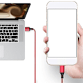 Miniatyrbild 3 av 4: 3 i 1 bekväma USB tillbehör Laddningskabel Datalinjeverktyg Multifunktions mode bärbar laddning Red