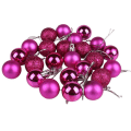 Miniatyrbild 3 av 4: 24st julkulor prydnadsföremål för jul julgran splittersäkra julgransdekorationer Stor hängande boll Purple