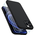 Pikkukuva 1 / 2: Case iPhone 12 Pro Max -puhelimelle, jossa on 2 osaa karkaistu puskurin cover, 6,7 tuumaa - musta