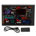 Datorns temperaturmonitor 3,5 tum IPS dimbar dubbel USB C temaredigerare anpassningsbar PC CPU-datamonitor för GPU RAM-tid