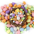 Miniatyrbild 2 av 4: 1,8/2,5/3 cm påskägg DIY Foam påskdekoration Krans Tillbehör Färgglada påskägg prydnader Tillbehör 100pcs 1.8cm