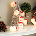 Miniatyrbillede 3 af 5: LED lyskæder Julemanden Julefest Aktiviteter Fødselsdagspynt Atmosfærelys 1,5 m 10 lys (varm hvid)