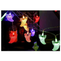 Pikkukuva 1 / 4: Led Halloween Bat Lyhty Ghost Käsivalonauha Aurinkoparisto USB Ghost Light String Secret Room Sisustus Flat ghost color 34