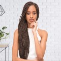 Miniatyrbild 4 av 5: Högtemperaturfiber Enkel Enfärgad Jumbo Braid Hair Extension Hårtillbehör 9 9