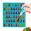 Miniatyrbillede 3 af 4: 4 sæt 53 hulrum Bjørn silikone chokoladeform Gør-det-selv gummiform med dropper slikbakke til gelékage isterning (blå+rød+grøn+orange)