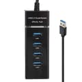 USB 3.0 HUB, hann til hunn USB-forlengelsesadapterkabelsplitter for bærbar PC (1 til 4)