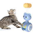 Pikkukuva 5 / 5: Katt Teaser Leksak Kreativ Reptålig tecknad muodossa Husdjur Kattunge Katt Fjäder Tumlare Leksak Husdjurstillbehör Stad Blue