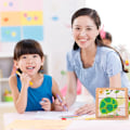 Miniatyrbild 3 av 5: Träsortering Stapling Montessori-leksaker 3D-pusselblock för leksaker för tidig inlärning