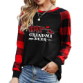 Pikkukuva 1 / 2: Hhcx-naisten jouluprintti Pitkähihainen pusero Loose Pullover T-paita Basic Topit Black M