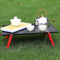Miniatyrbilde 2 av 5: Table Pliante, Mini Table De Pique - Nique En For Barbecue In Plein (tout En Et Rouge)