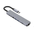 Pikkukuva 2 / 4: 8 In1 Usb-c 3.1 - Type-c USB 3.0 Hub, HDMI Rj45 Ethernet-mikrosovitin