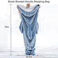 Pikkukuva 2 / 2: Super Soft Shark Peitto Huppari Vuxen, Shark Peitto Mysig Flanell Huppari-scntcn L