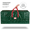 Miniatyrbild 3 av 5: Hhcx-large Christmas Tree Storage Bag - Fits Up To 9 Ft Tall Holiday Artificial Disassembled Trees With Durable Reinforced Handles & Dual Zipper - Wat green 135*34*68cm