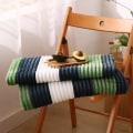 Miniatyrbillede 1 af 5: Populære japanske flanneltæpper Tykkede varme lagner Kontortæpper Sovesal Nap Tæpper Gave Engros 180*200cm lysegrønne striber 180*200cm light green stripes