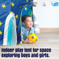 Miniatyrbild 4 av 4: Raketfartygslektält för pojkar, Astronautrymdtält för barn