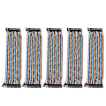 Miniatyrbillede 1 af 3: 5 stk 40 Pin 20 Cm Rainbow Kabel Kvinder Til Dame Tilslutning