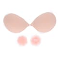Kvinnelig selvklebende bh uten stropper Push Up Silikon Snap Fastener 3D Side Brystløft Sticky Bh Hudfarge D