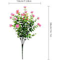 Miniatyrbillede 4 af 5: 4 stk kunstige blomstereukalyptusbuketplanter Grønt, Uv-resistente falske eukalyptusblomster (lilla) Pink