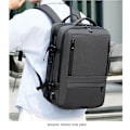Miniatyrbild 3 av 3: Business Travel Charging Portable Shoulder Waterproof Multifunctional Large Capacity Expandable Computer Backpack