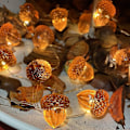 Miniatyrbild 1 av 5: 3d Twinkle Ekollon Höstdekorationer Skörd String Lights För