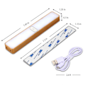 Miniatyrbillede 5 af 5: Farverig trækornet lysstang Touch Magnetisk 6 farver Natlys Kreativ rejse udendørs lys Væglampe Skab lys