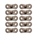 10-pack Aluminium Guyline Justerare Små Karbinhakar för Tält Vindspännen Rep