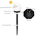 Pikkukuva 5 / 5: Solar Lights Outdoor, 6 kpl Solar Led Globe Powered Garden
