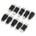 Miniatyrbillede 4 af 8: 40-pak med vinklede Mini Micro Type B han USB2.0-adaptere