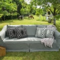 Pikkukuva 5 / 5: Ulkokäyttöön vedenpitävät Boho Throw geometriset tyynyliinat, 2 kpl