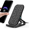 Miniatyrbild 2 av 5: Trådlöst laddningsställ + snabbladdning nätadapter Modernt tyg Canvas Design 10w för Iphone Xs Max Xr X 8 Plus, 10w för Samsung Galaxy S10 S9 S8 S7 Nej