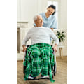 Miniatyrbillede 5 af 5: St. Patrick's Day Soft Throw Blanket: Greens Of Ireland Clovers And Shamrocks Design (shamrock Shenanigans) Traditional Plaid 40*30inch